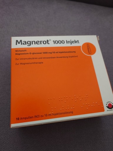 Zdjęcie oferty: Magnez Magnerot 1000 Kraków 10ml 3 opakowania