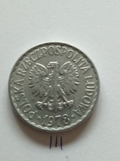 Zdjęcie oferty: 1zł PRL 1978r bzm aluminium