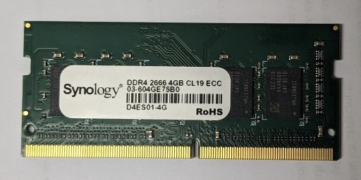 Zdjęcie oferty: RAM 4GB DDR4 2666 ECC Synology D4ES01-4G Oryginał