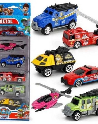 Zdjęcie oferty: Disney Psi Patrol RESORAKI zestaw 6 pojazdów