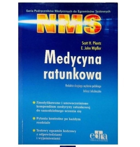 Zdjęcie oferty: Medycyna ratunkowa NMS Plantz Wipfler Jakubaszko