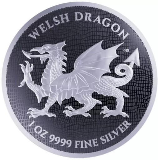 Zdjęcie oferty: Moneta Welsh Dragon 1 oz srebra 9999 ag 2022 Waw