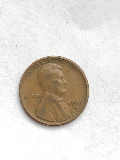 Zdjęcie oferty: USA 1 cent Lincoln Head 1927 S