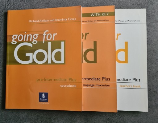 Zdjęcie oferty: going for Gold pre-Intermediate Plus zestaw x3 super stan Longman
