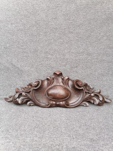 Zdjęcie oferty: Stara dębowa koronka do zegara lub mebla 