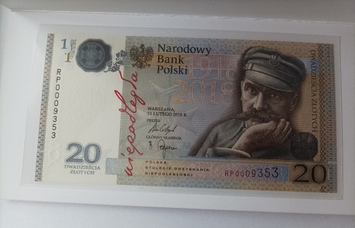 Zdjęcie oferty: Banknot 20 zł Niepodległość 