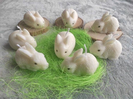 Zdjęcie oferty: Zajączki na Wielkanoc świece sojowe Handmade.