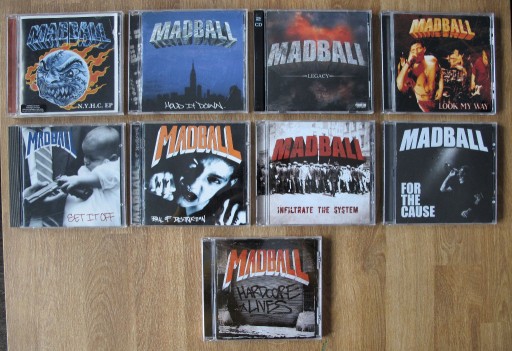 Zdjęcie oferty: zestaw 9 CD MADBALL [Agnostic Front Sick of It All