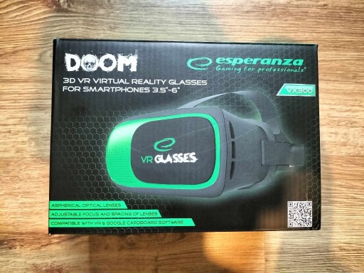 Zdjęcie oferty: Gogle VR ESPERANZA DOOM VX300