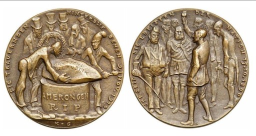 Zdjęcie oferty: NIEMCY BRAZ MEDAL K.GOETZ THE MOURNING 1918