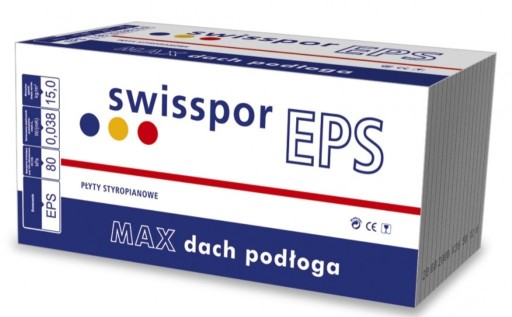 Zdjęcie oferty: Styropian swisspor EPS MAX dach podłoga 0,038 10cm