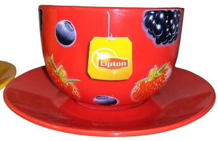 Zdjęcie oferty: Filiżanka LIPTON owocowy świat - czerwona - NOWA