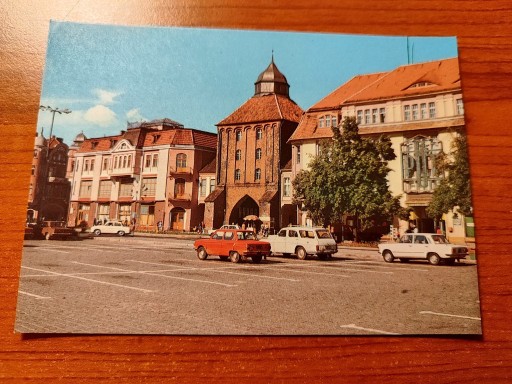 Zdjęcie oferty: Pocztówka Stare auta Duży Fiat Syrena Skoda Słupsk