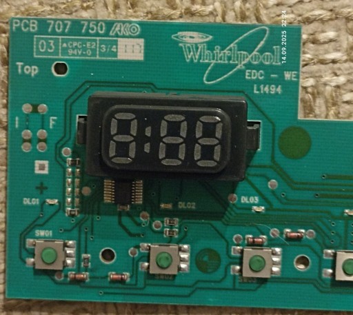 Zdjęcie oferty: WHIRPOOL MODUL WYSWIETLACZA+STERUJACY=model AWO/D4135+INNE MODELE=TANIO!!