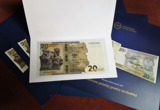 Zdjęcie oferty: 20 zł Ochrona polskiej granicy wschodniej banknot 