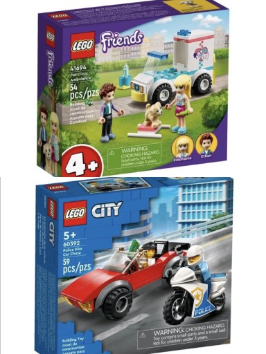 Zdjęcie oferty: Zestaw 2 x LEGO friends 41694 i LEGO city 60392