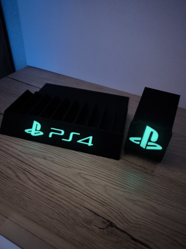 Zdjęcie oferty: Zestaw Ps4 napis świecący w ciemnosci fluorescencyjny 