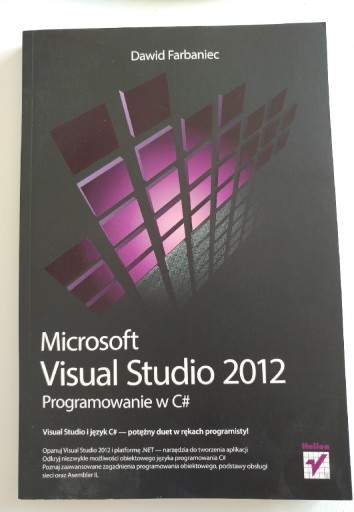Zdjęcie oferty: Microsoft Visual Studio 2012 Dawid Farbaniec