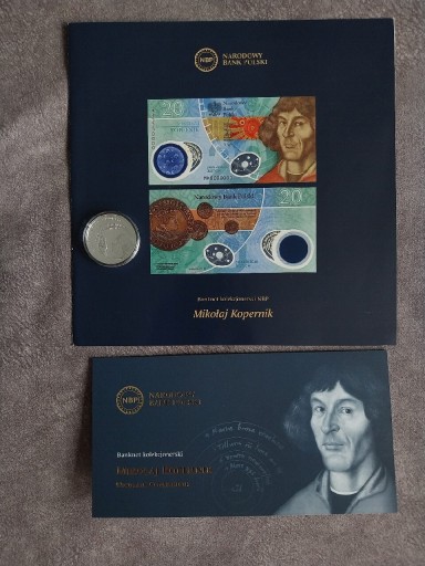 Zdjęcie oferty: Banknot I moneta kopernik