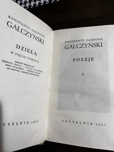 Zdjęcie oferty: Poezje K.I. Gałczyński 1957r