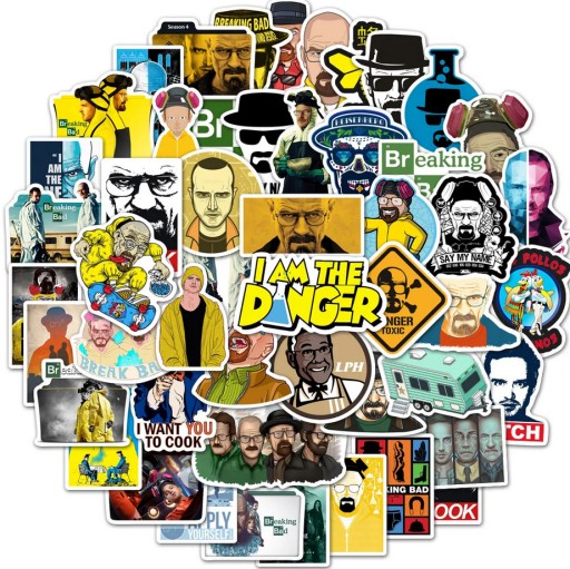 Zdjęcie oferty: STICKERS BOMB Naklejki BREAKING BAD 50 SZT /70