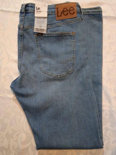 Zdjęcie oferty: Lee Malone Skinny Nowe niebieskie jeansy 32/32 