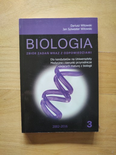 Zdjęcie oferty: Biologia 3 zbiór zadań Witowski