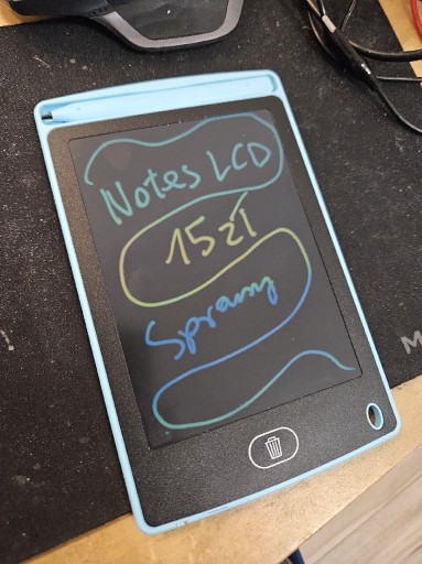 Zdjęcie oferty: Notes LCD tęczowy sprawny