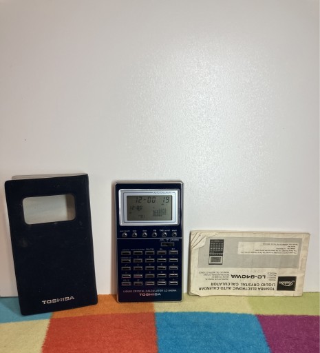 Zdjęcie oferty: kalkulator TOSHIBA LC-840WA kalendarz vintage