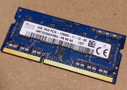Zdjęcie oferty: SK Hynix 2GB DDR3L PC3-12800S  1600MHz