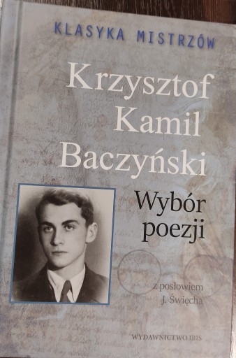 Zdjęcie oferty: Wybór poezji Krzysztof Kamil Baczyński