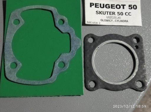 Zdjęcie oferty: Uszczelka pod głowicę i cylinder. Peugeot 50. Nowe
