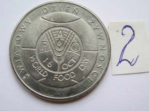 Zdjęcie oferty: Moneta 50 zł - Światowy Dzień Żywności 1981 nr 2