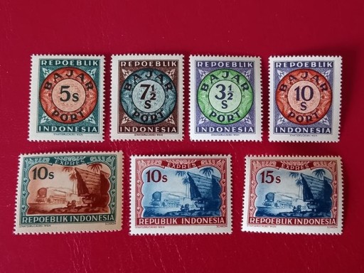 Zdjęcie oferty: Zestaw znaczków Repoeblik Indonezia 1949r