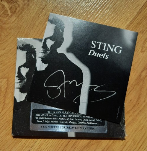 Zdjęcie oferty: STING - DUETS - PŁYTA Z ORYGINALNYM AUTOGRAFEM!