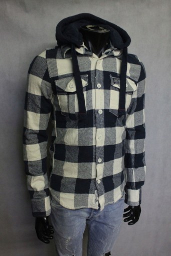 Zdjęcie oferty: Superdry SLIM FIT S gruba koszula kaptur FLANELOWA