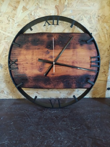 Zdjęcie oferty: Zegar ścienny w obręczy Loft. 40 cm. 