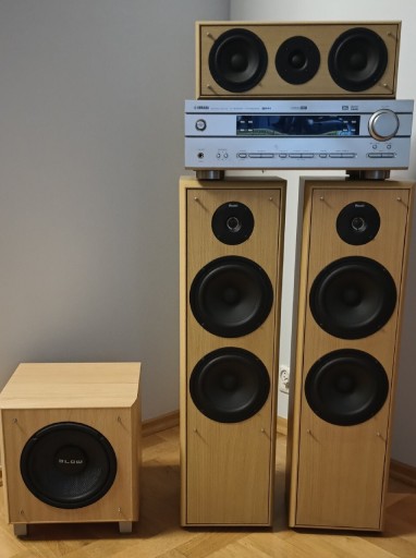 Zdjęcie oferty: Amplituner Yamaha kolumny Eltax subwoofer kino 5.1