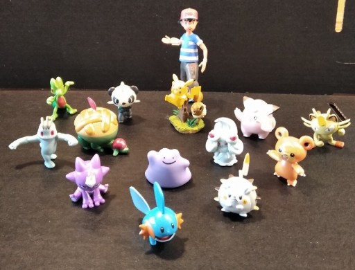 Zdjęcie oferty: Figurki Pokemon Ash i 13 Pokemonów Pikachu 