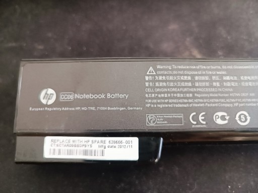 Zdjęcie oferty: Oryginalna bateria HP CC06 sprawna ponad 6 godzin