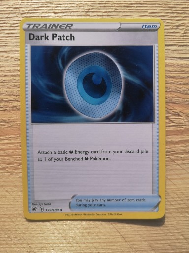 Zdjęcie oferty: Karty pokemon Trener Dark Patch 139/189