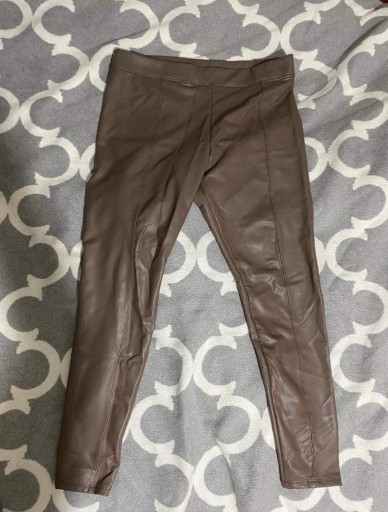 Zdjęcie oferty: Spodnie legginsy skórzane ocieplane H&M nowe