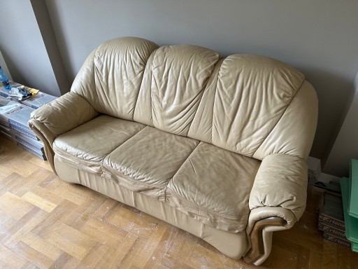 Zdjęcie oferty: KLER komplet wypoczynkowy, sofa + 2 fotele, skóra