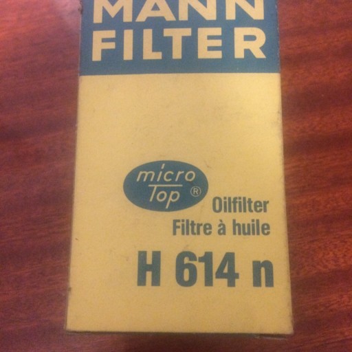 Zdjęcie oferty: Filtr oleju MANN-FILTER H 614 N