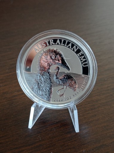 Zdjęcie oferty: Srebrna moneta Emu Perth mint uncja srebro 