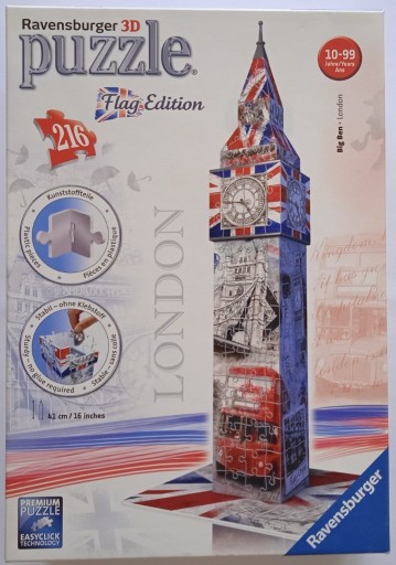 Zdjęcie oferty: Puzzle 3D Big Ben Flag Edition - Ravensburger