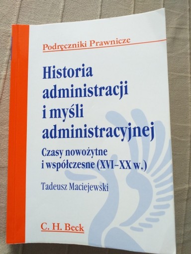 Zdjęcie oferty: Historia administracji i myśli administracyjnej