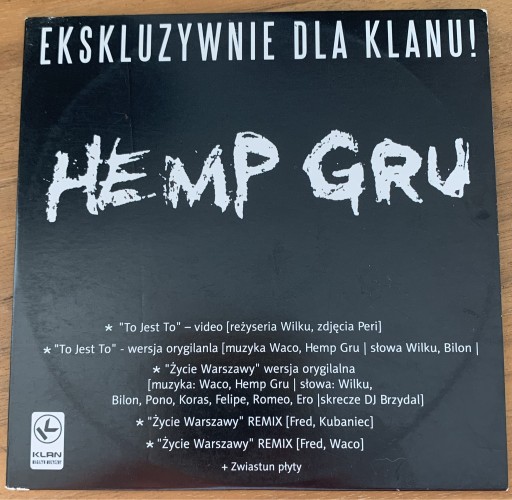 Zdjęcie oferty: Hemp gru - ekskluzywnie dla klanu