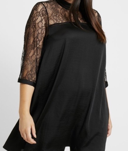 Zdjęcie oferty: Tunika czarna z koronką Zizzi r 46/48 plus size 