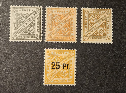Zdjęcie oferty: *** WuRTEmBErg Nr 237-240  *** ALT DeuTschLAnd *** Serie *** 62